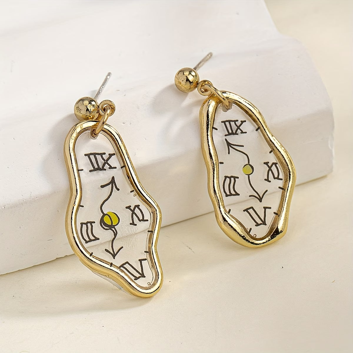 Majestic Time Dial Earrings