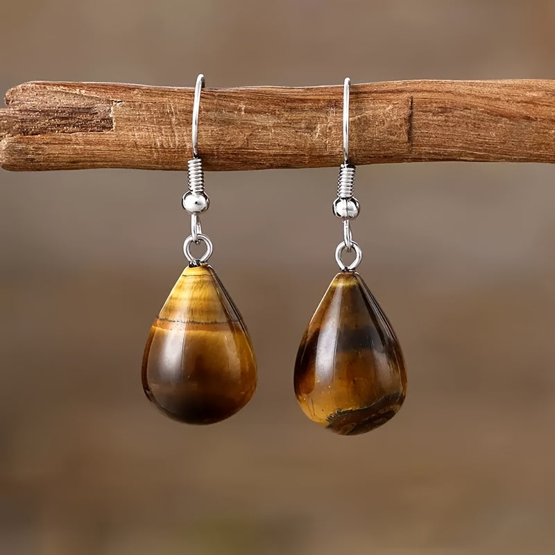 Regal Teardrop Charm Earrings