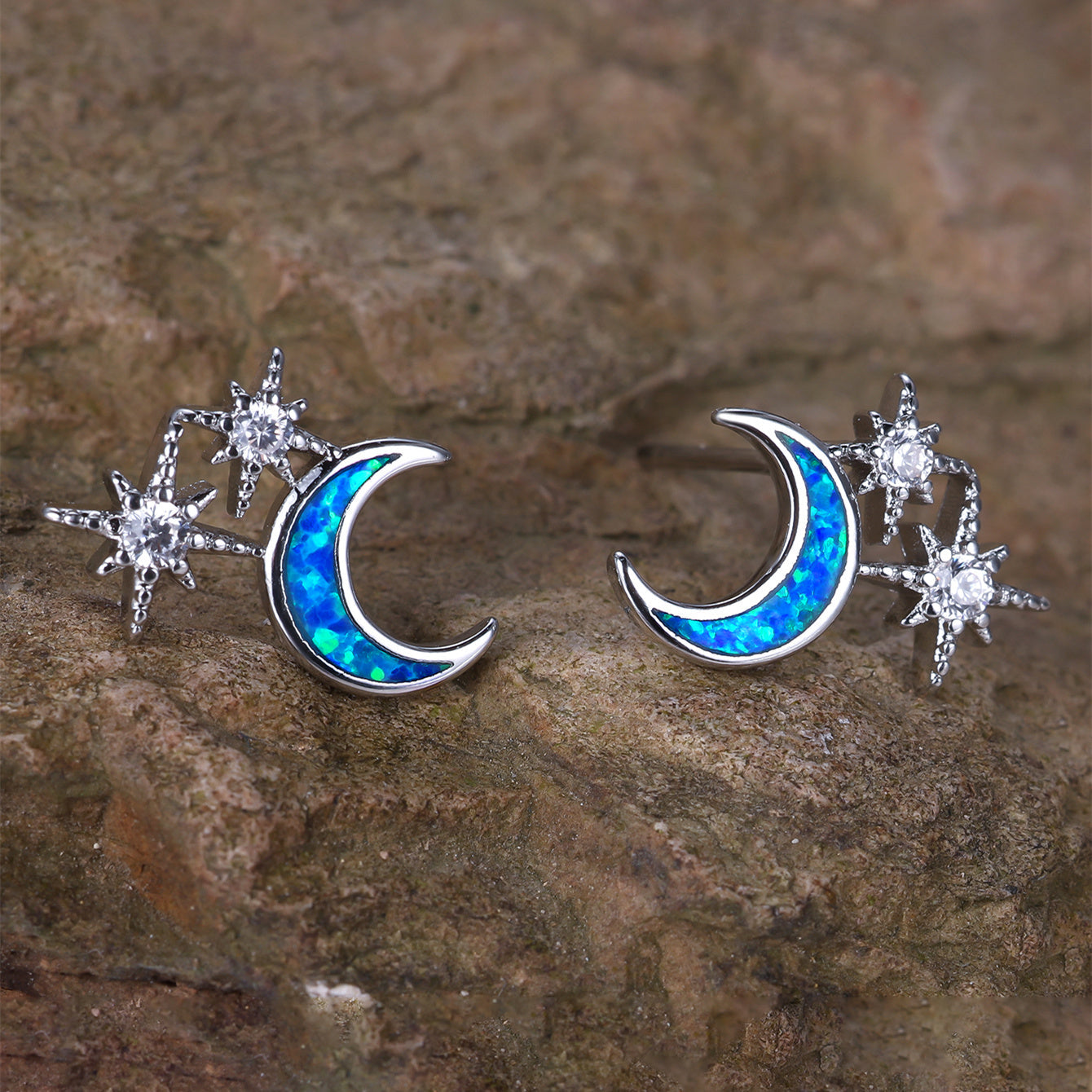 Moon and Stars Earrings