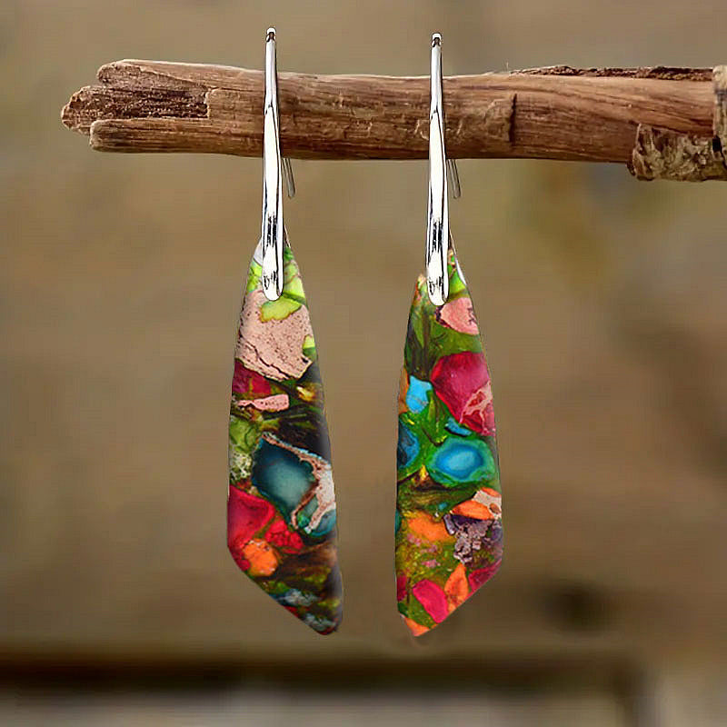 Bohemian Vibrant Turquoise Earrings