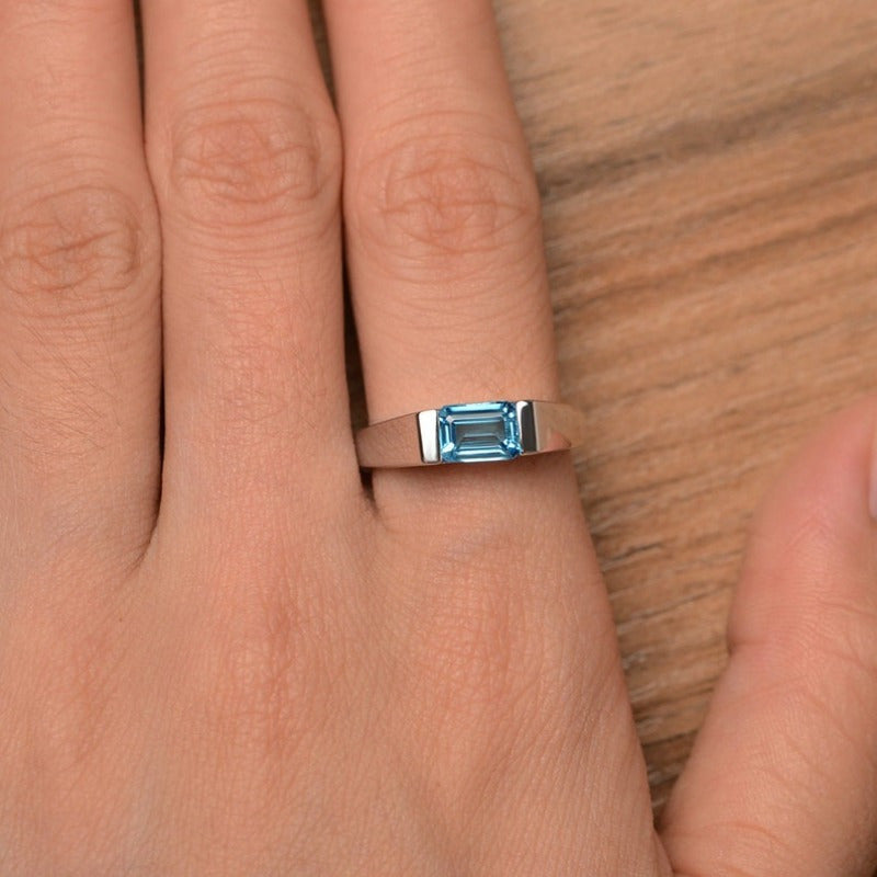 Blue Jewel Statement Ring