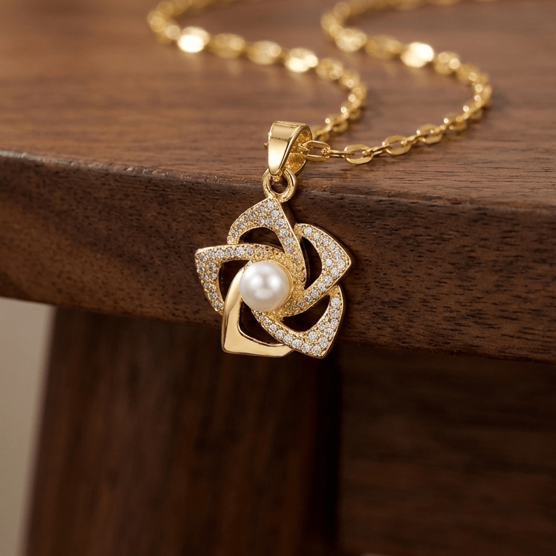 Pearl Gold Radiance Necklace