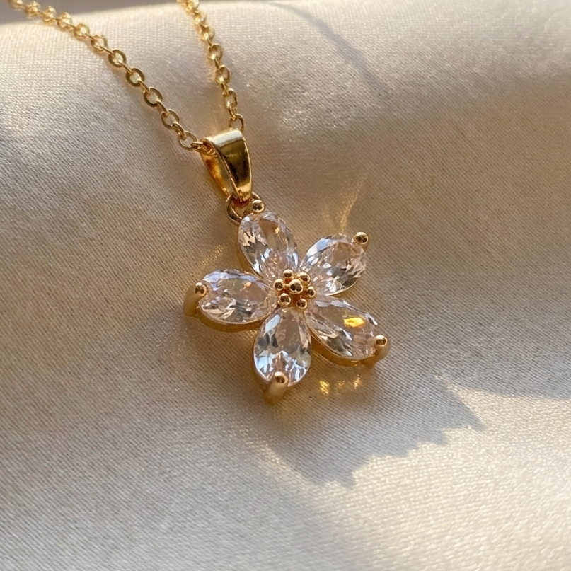 Golden Petal Necklace