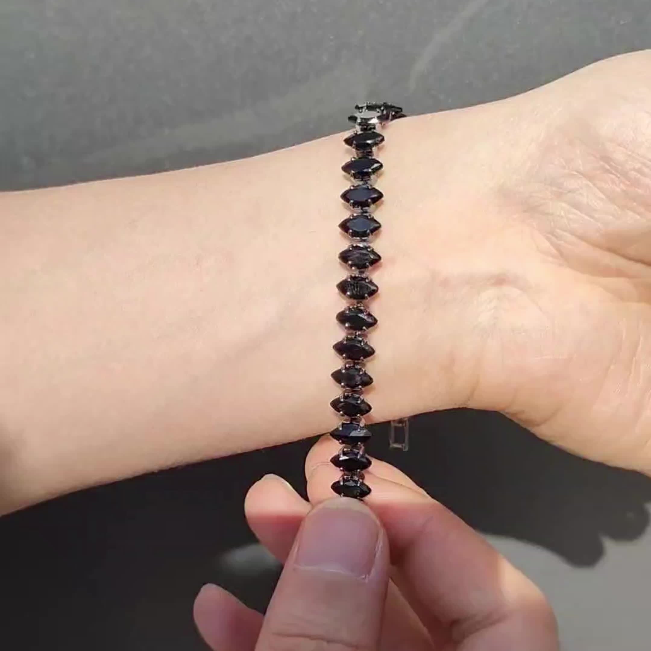 Gothic Statement Onyx Bracelet