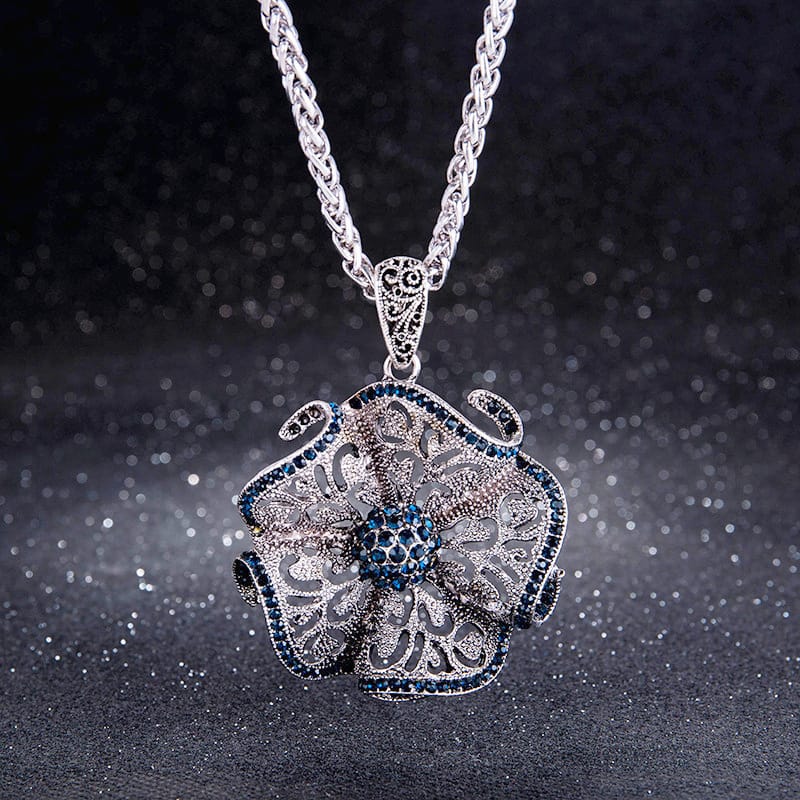 Majestic Sapphire Charm Necklace