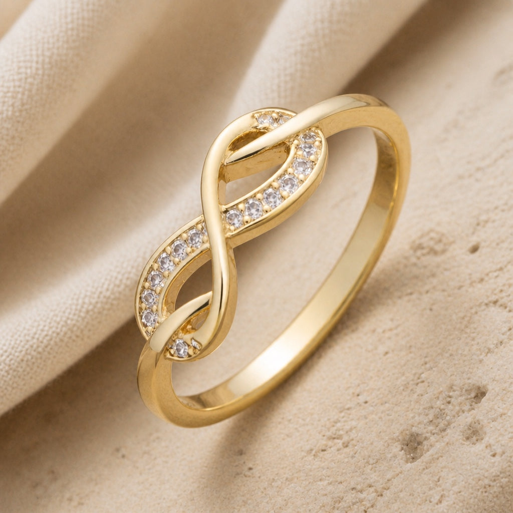 Infinity Gold Chain Ring