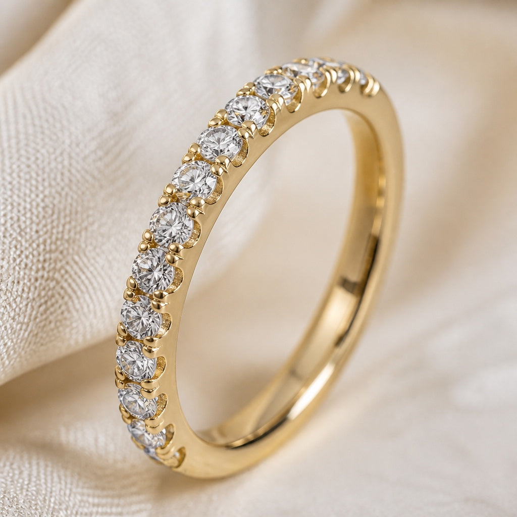 Diamond Embrace Gold Ring