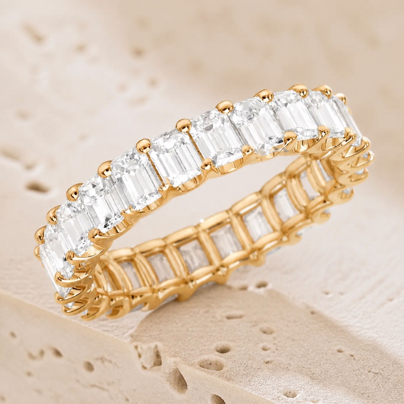 Timeless Square Crystal Zirconia Ring