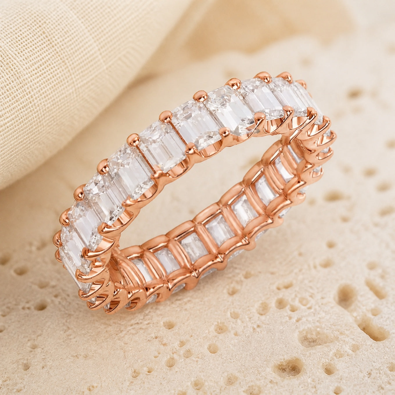 Timeless Square Crystal Zirconia Ring