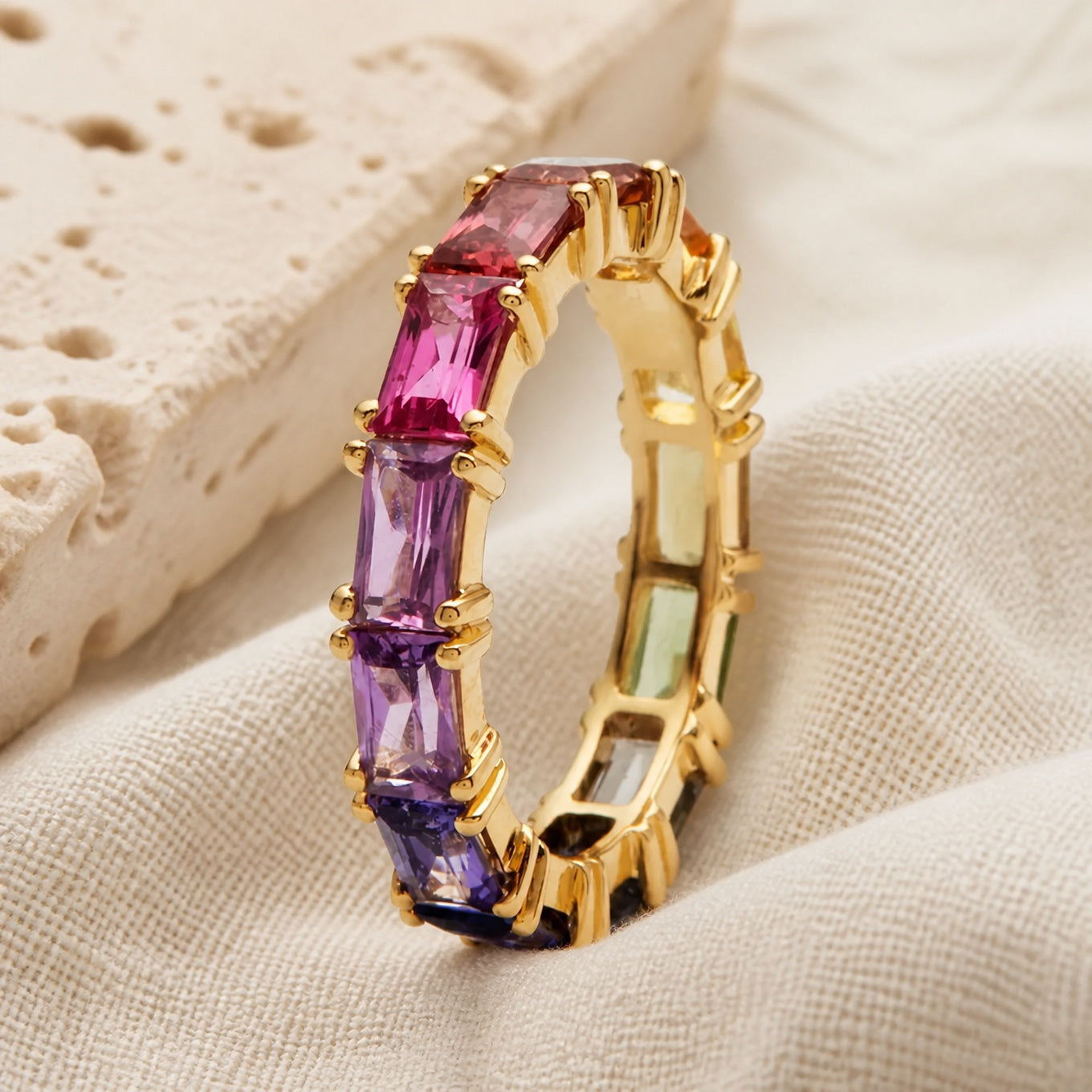 Couture Multicolor Cubic Zirconia Ring