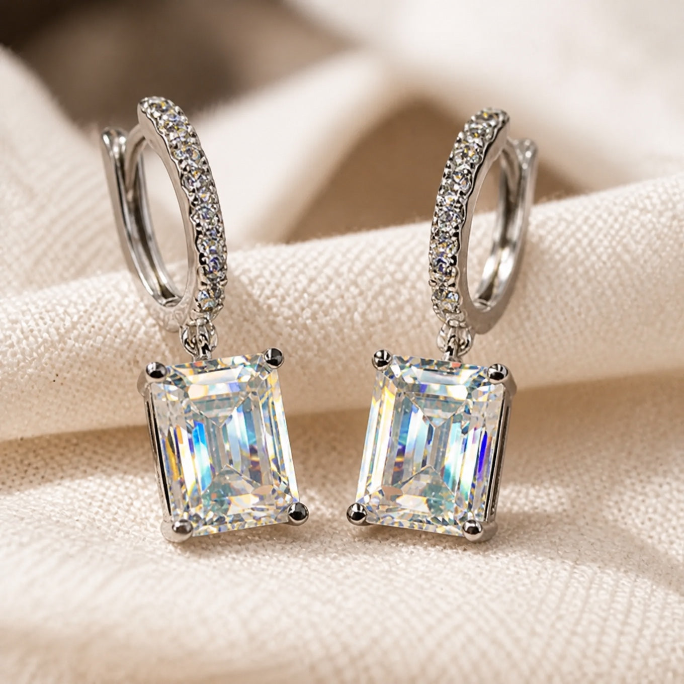 Classic Square Drop Earrings