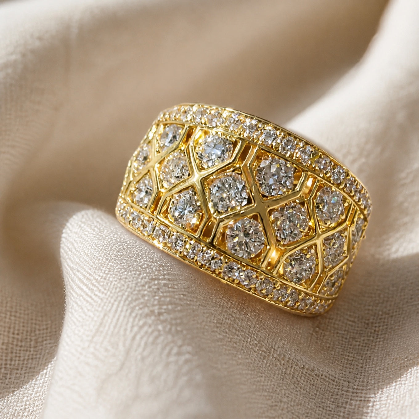 Exquisite Cubic Zirconia Statement Ring