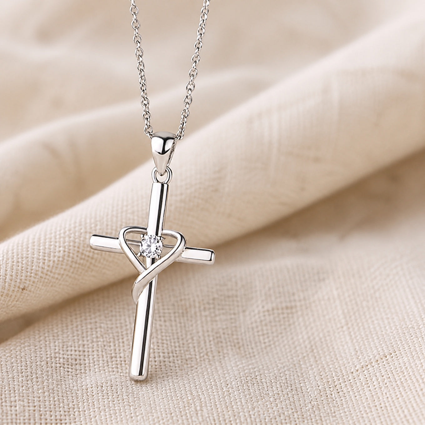 Radiant Delicate Cross Necklace