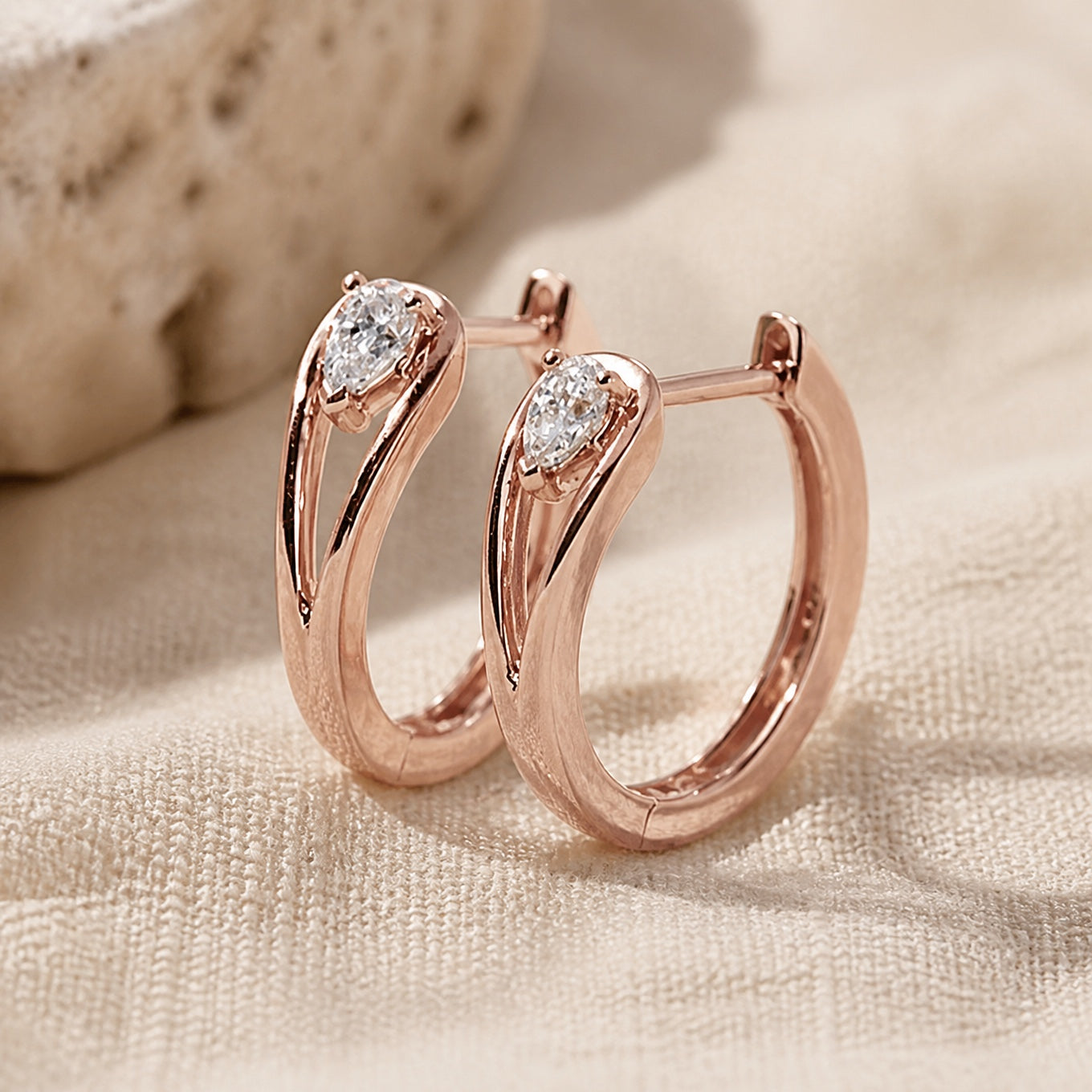 Lustrous Statement Hoop Earrings