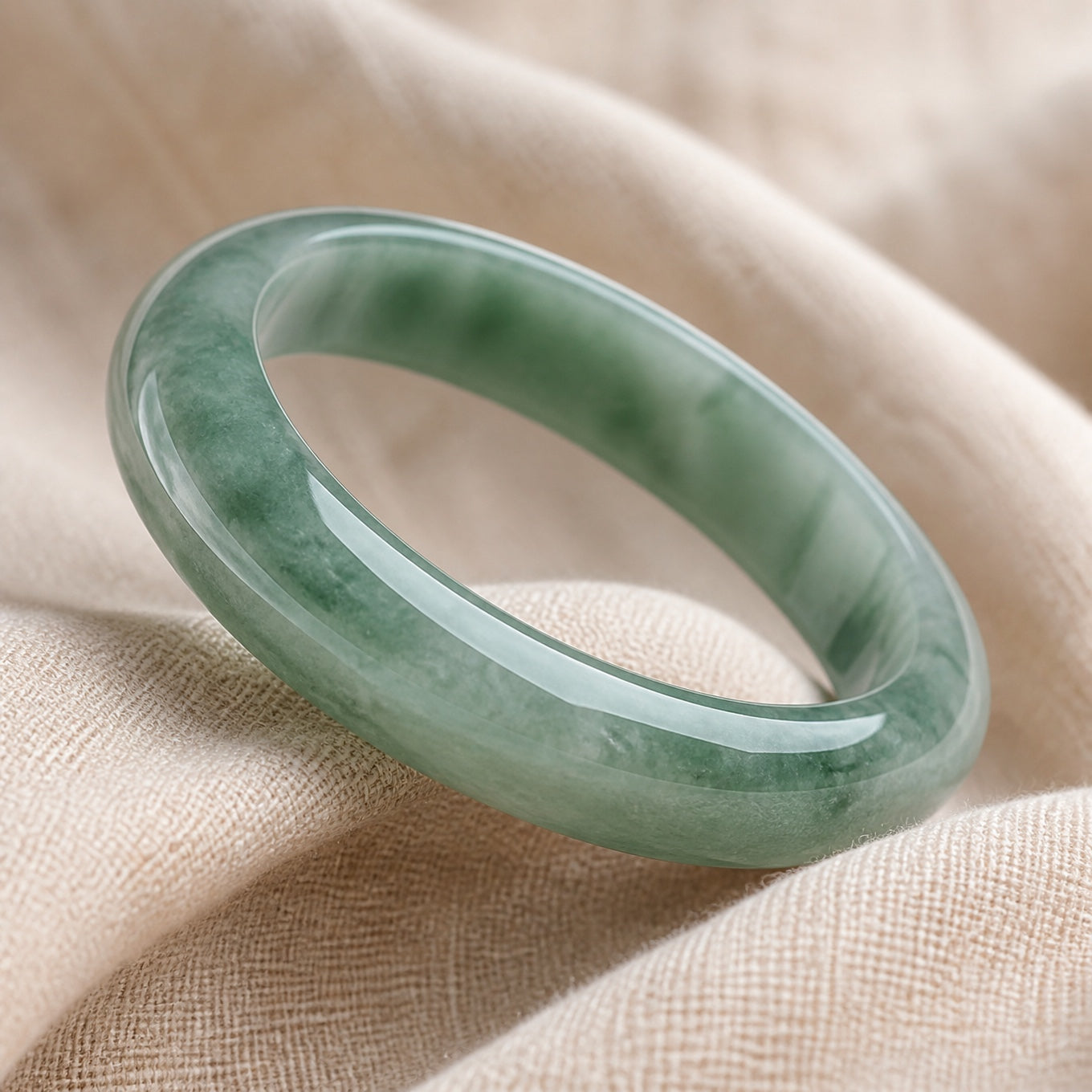 Elite Cyan Jade Bangle