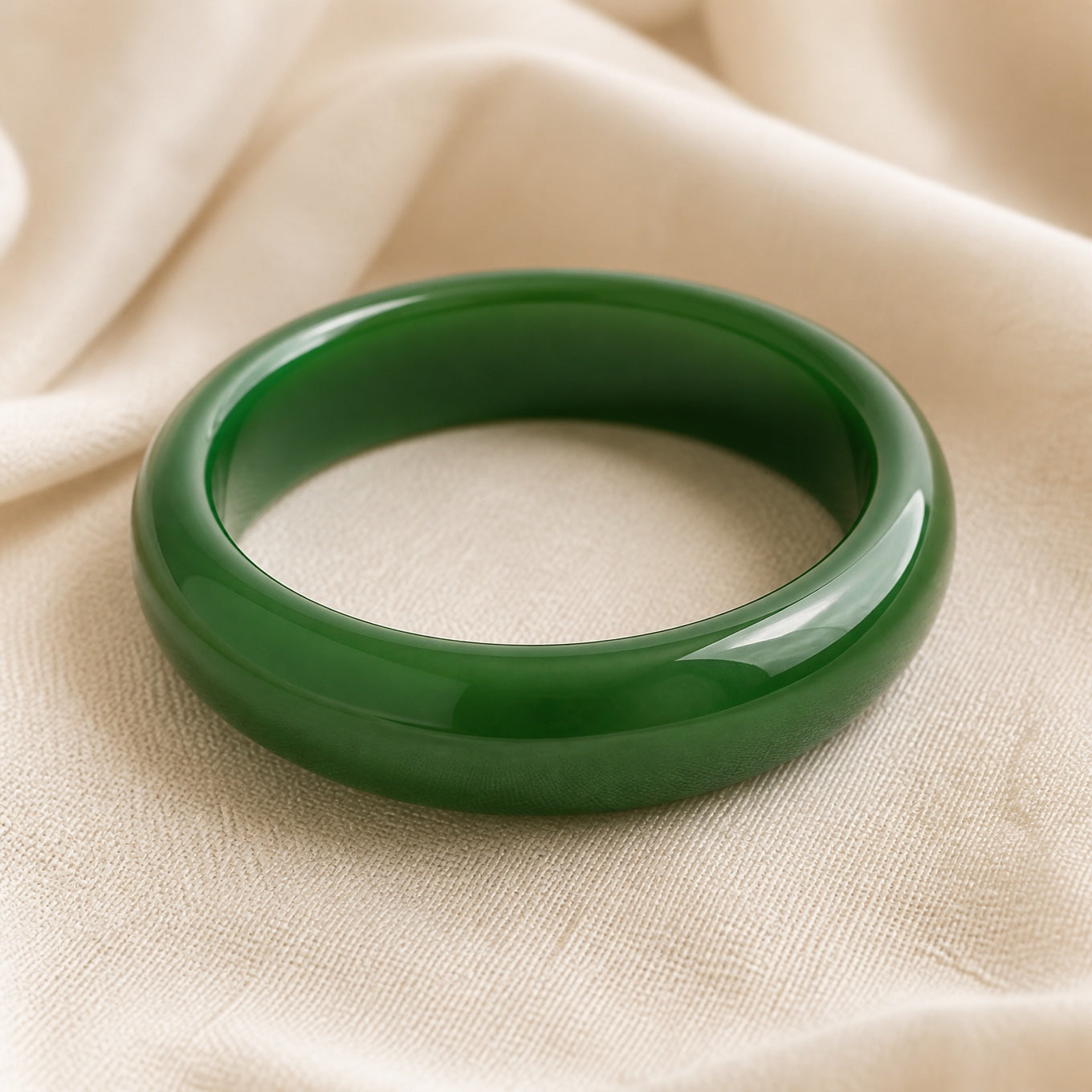 Polished Jade Stone Bangle