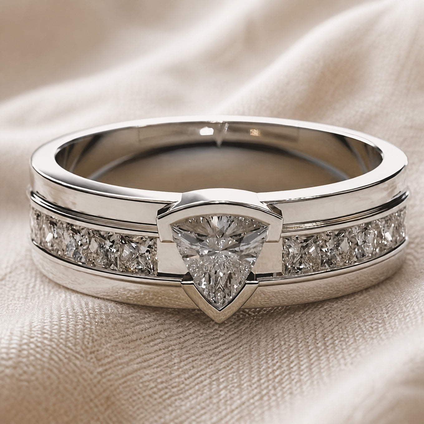 Radiant Rhinestones Silver Ring