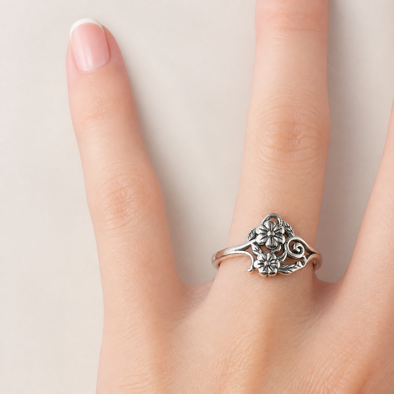 Classic Bohemian Sunflower Ring