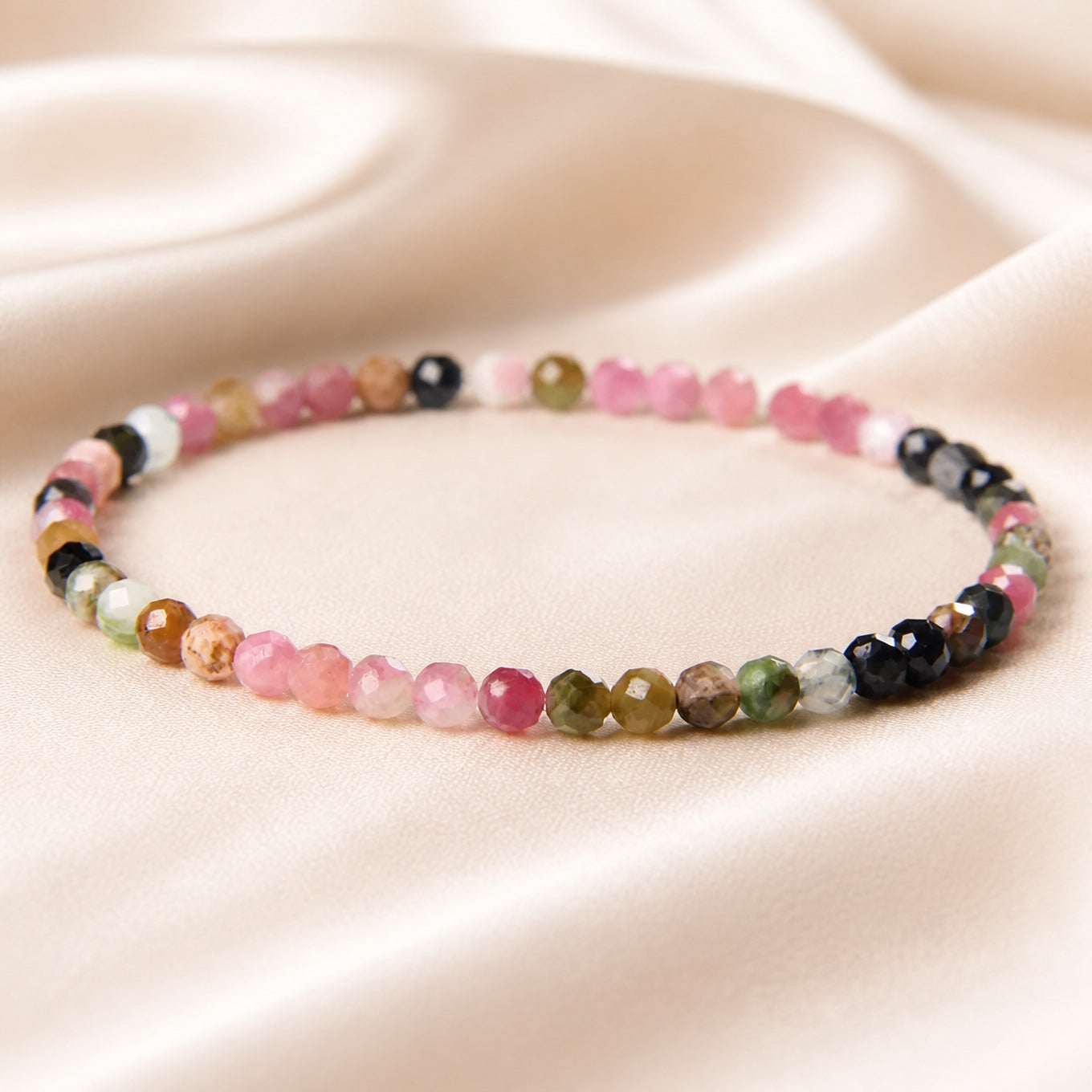Faceted Jade Stone Bracelet