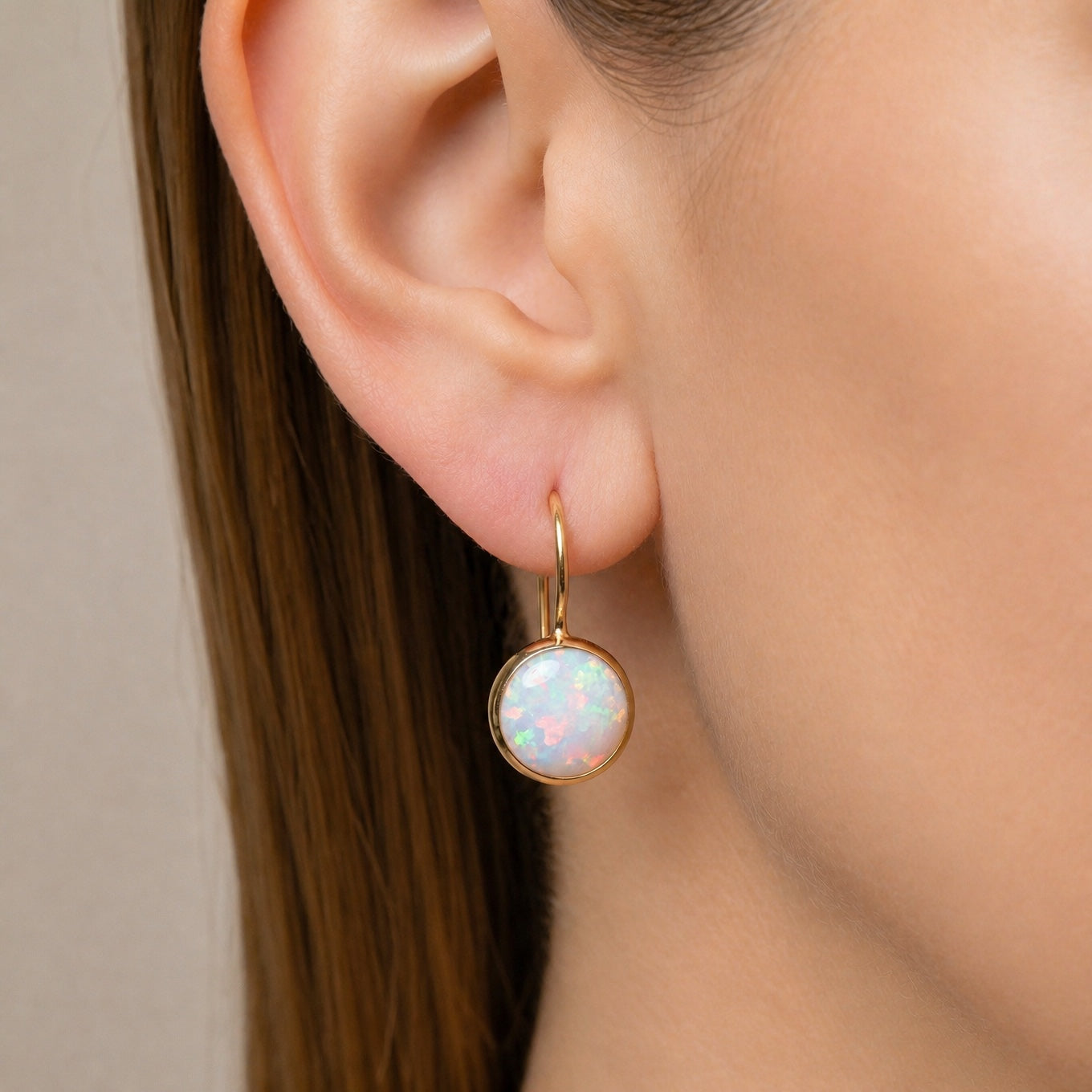 Opal Haven Gold Earrings