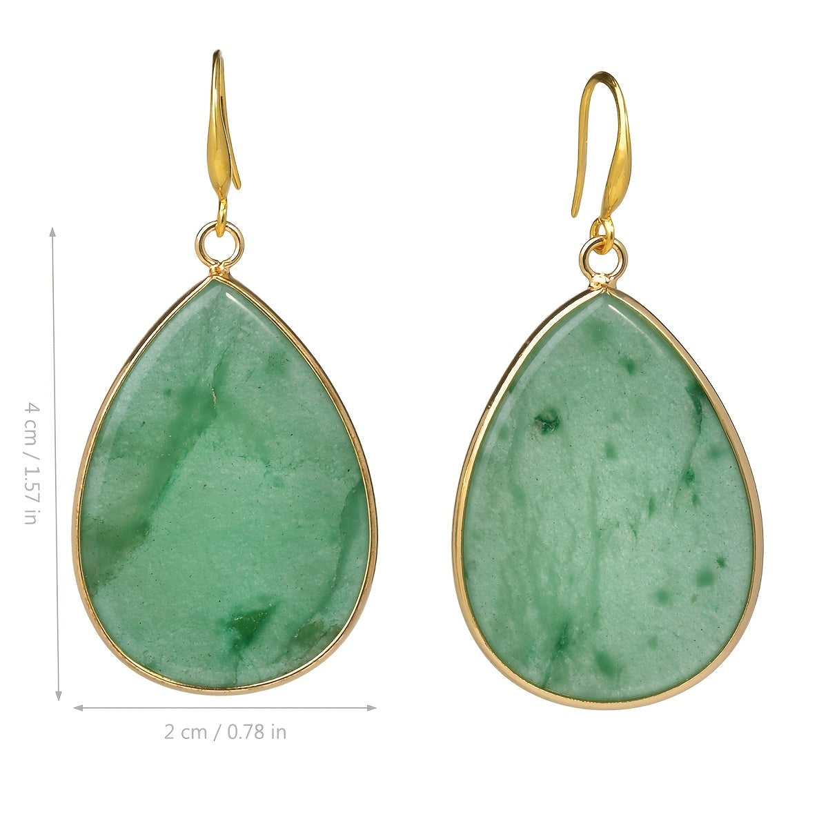 Polished Pear Shaped Dangle Earrings