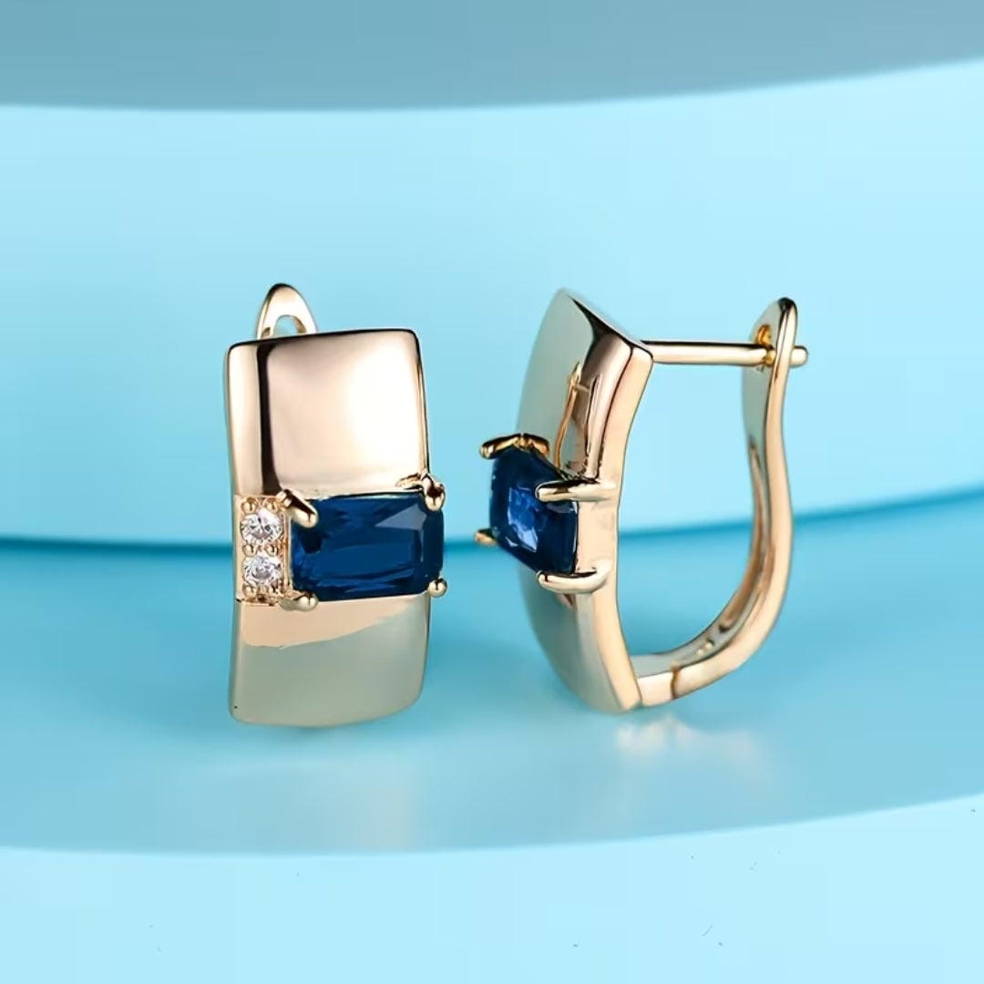Emerald Huggie Hoop Earrings