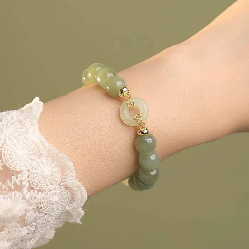 Trendy Green Jade Bracelet