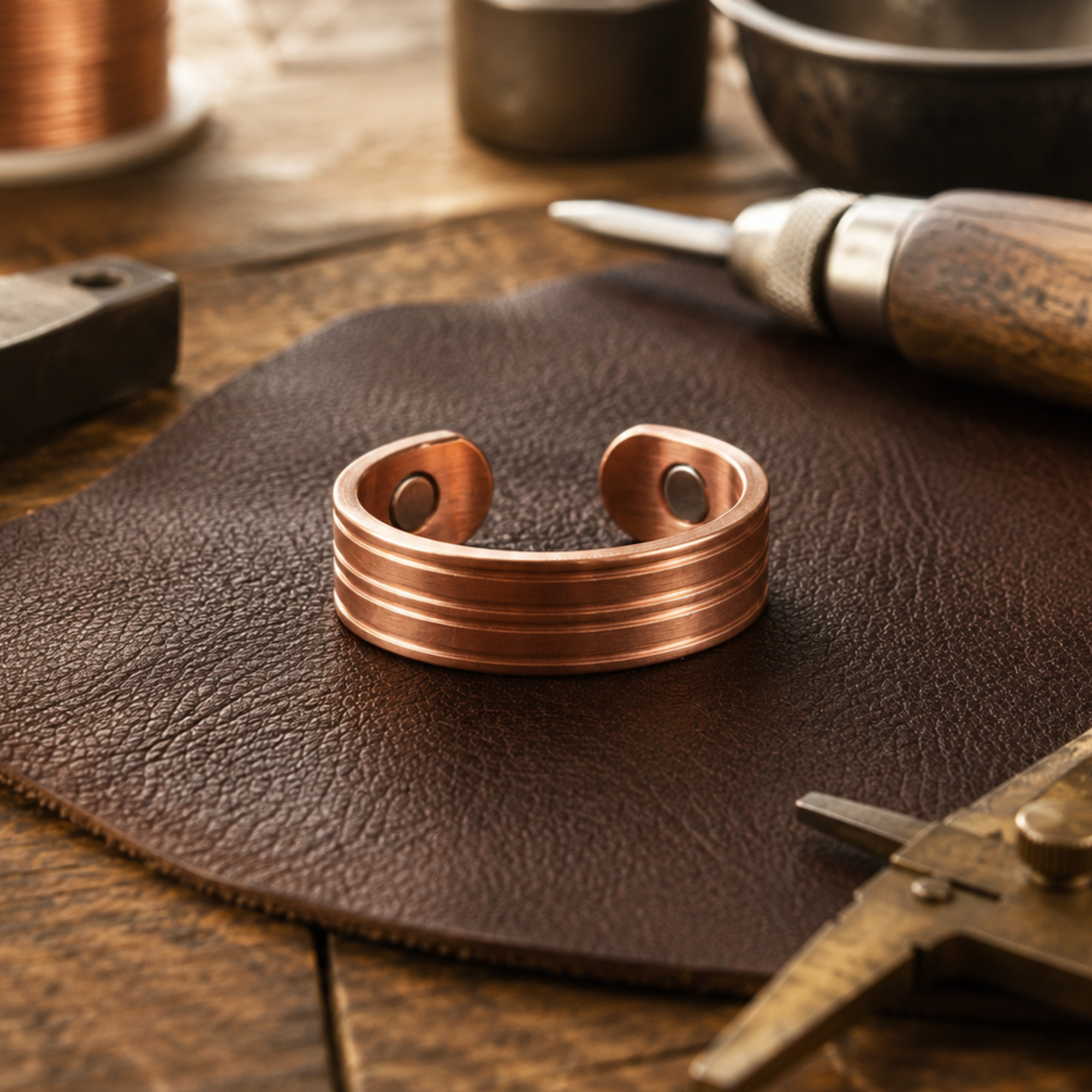 Groove Copper Ring