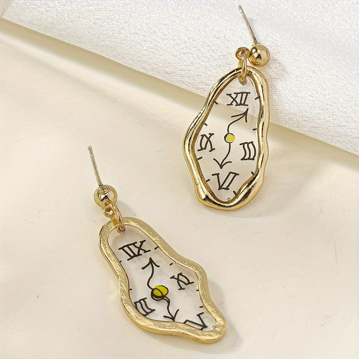 Majestic Time Dial Earrings