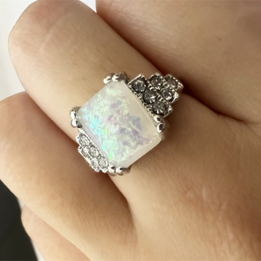 Vintage Opal Art Deco Ring