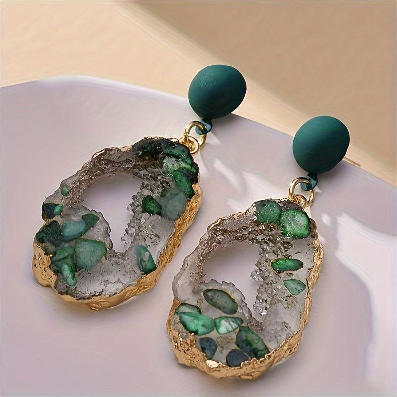 Shimmering Irregular Hollow Earrings
