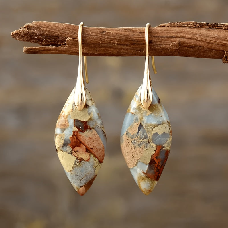 Vintage Boho Marquise Dangle Earrings