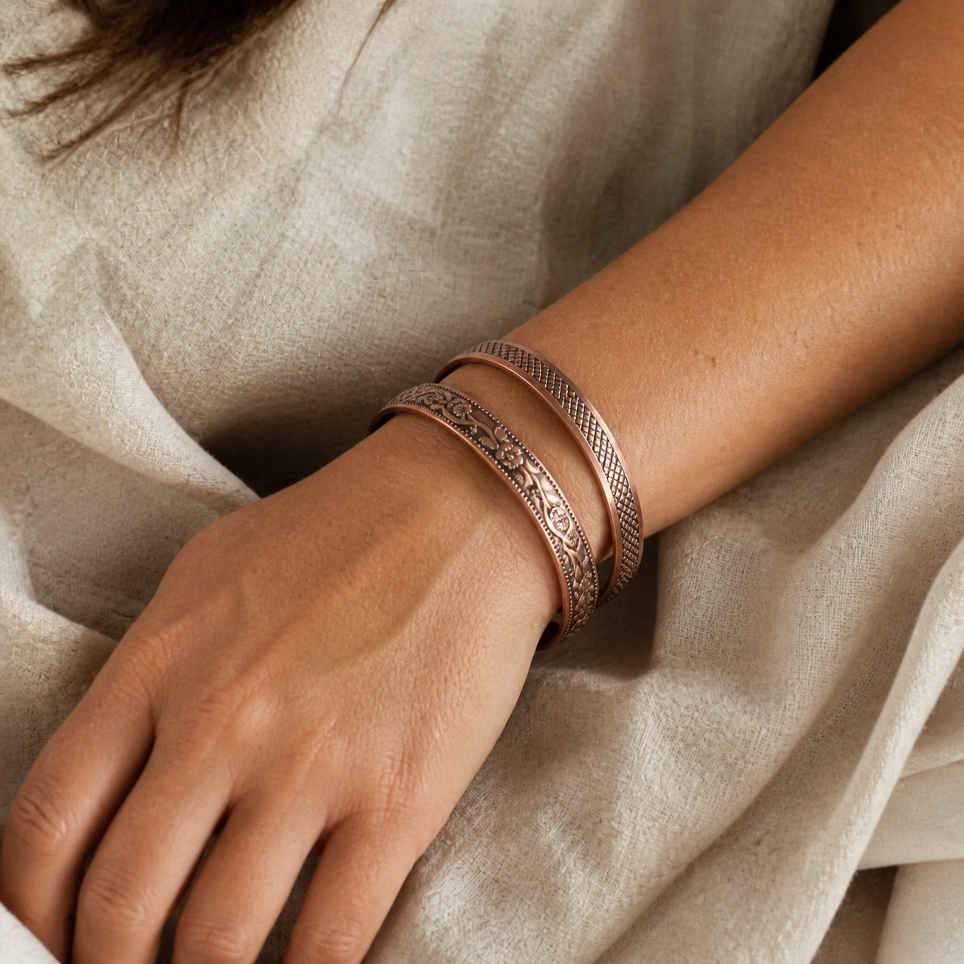 Eternal Forge Copper Bracelet Set