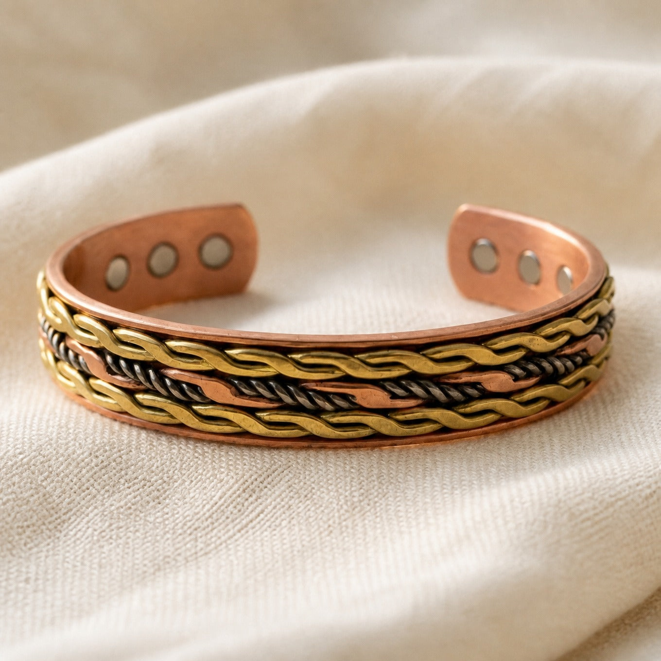 Infinity Weave Copper Bracelet