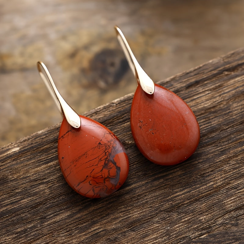 Refined Teardrop Charm Earrings