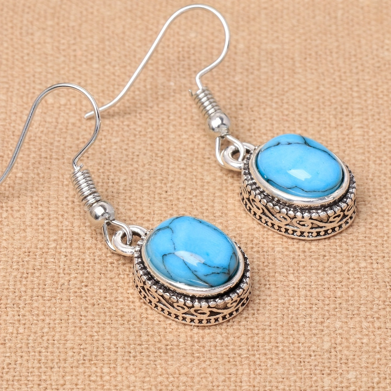 Opulent Oval Pearl Sterling Earrings