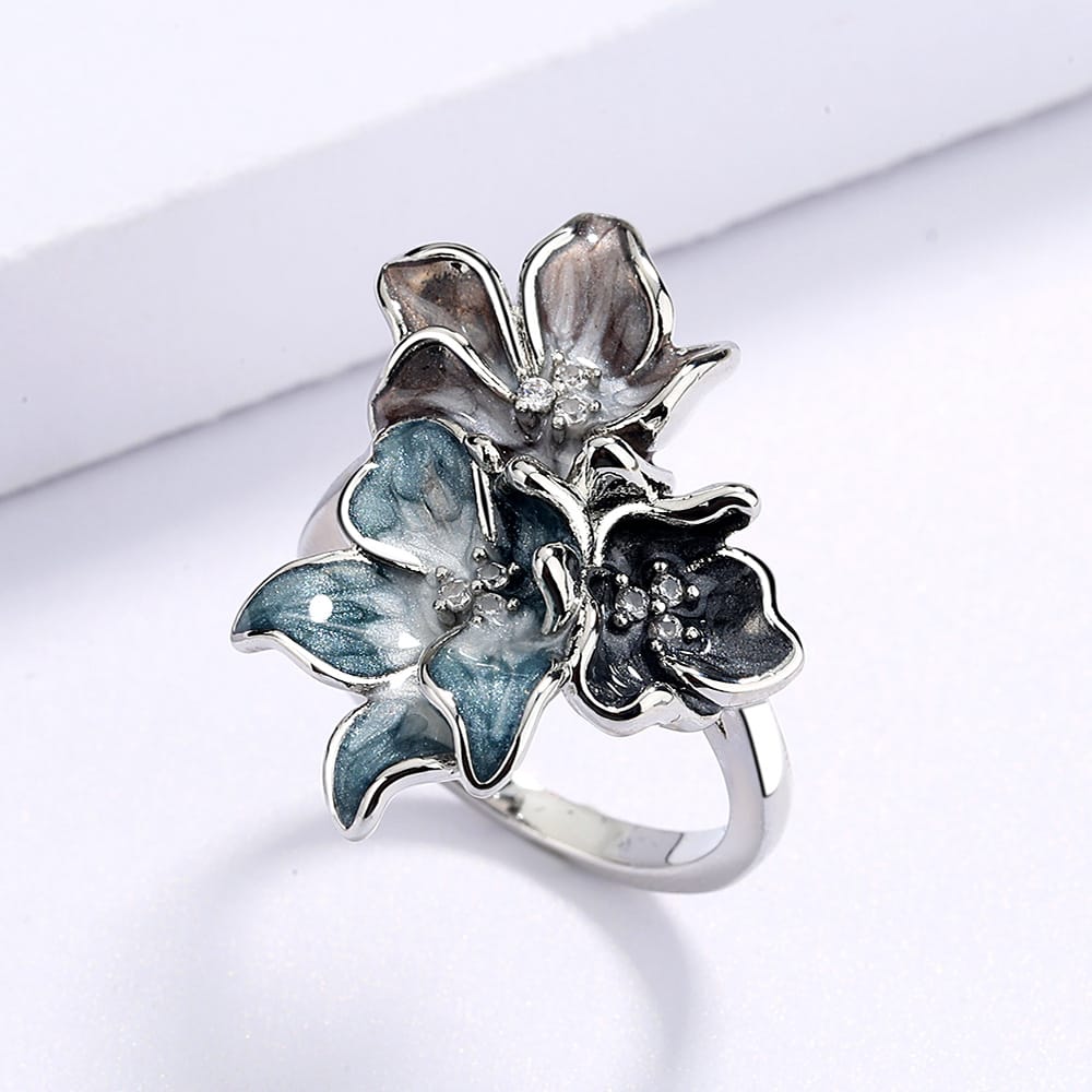 Moonlit Garden Bloom Ring