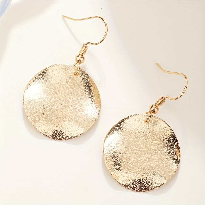 Simple Irregular Round Earrings