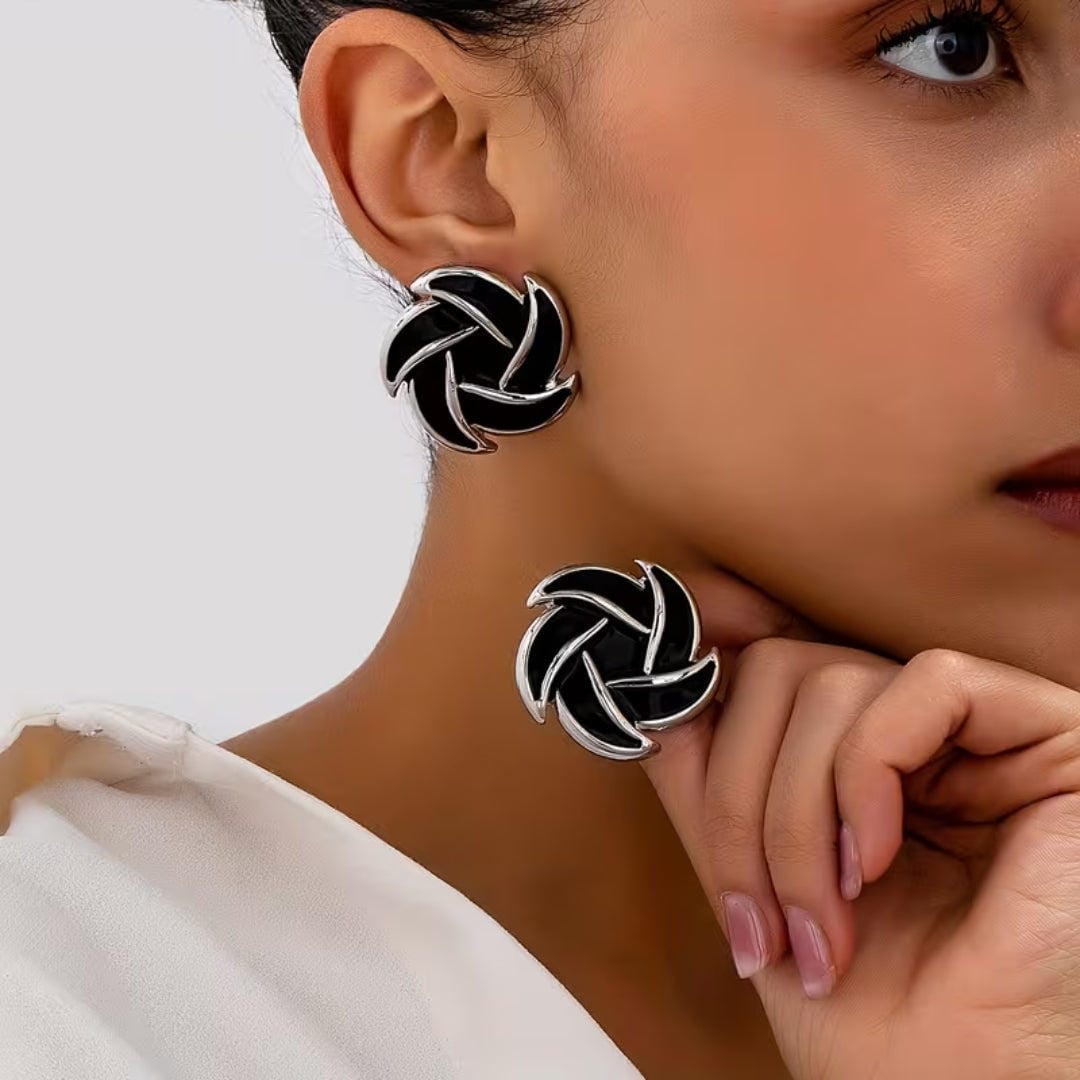 Emerald Knot Statement Earrings