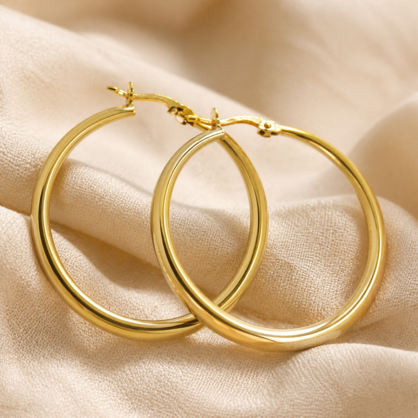 Noble Sphere Hoop Earrings