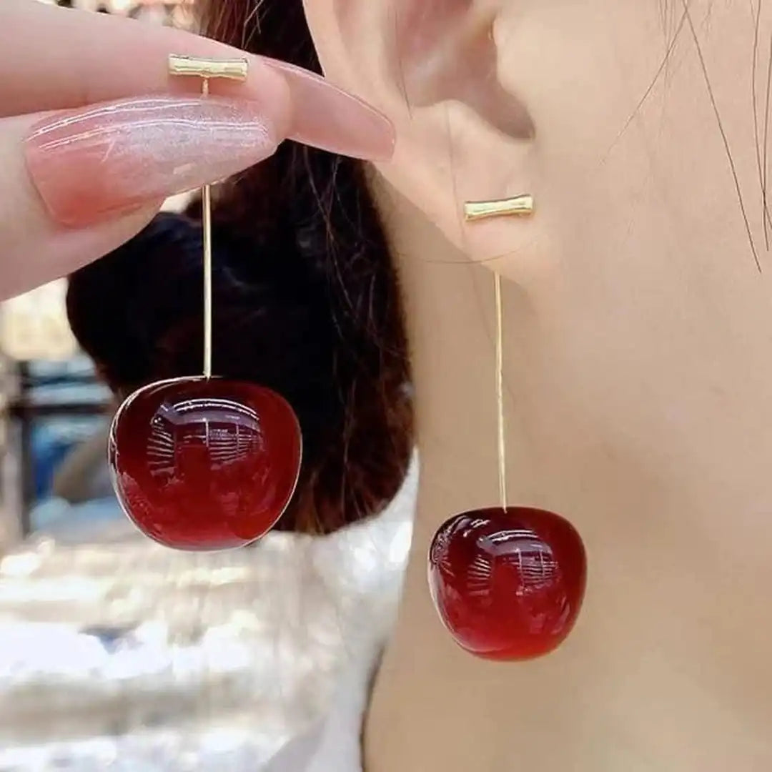 Luxury Red Cherry Earrings