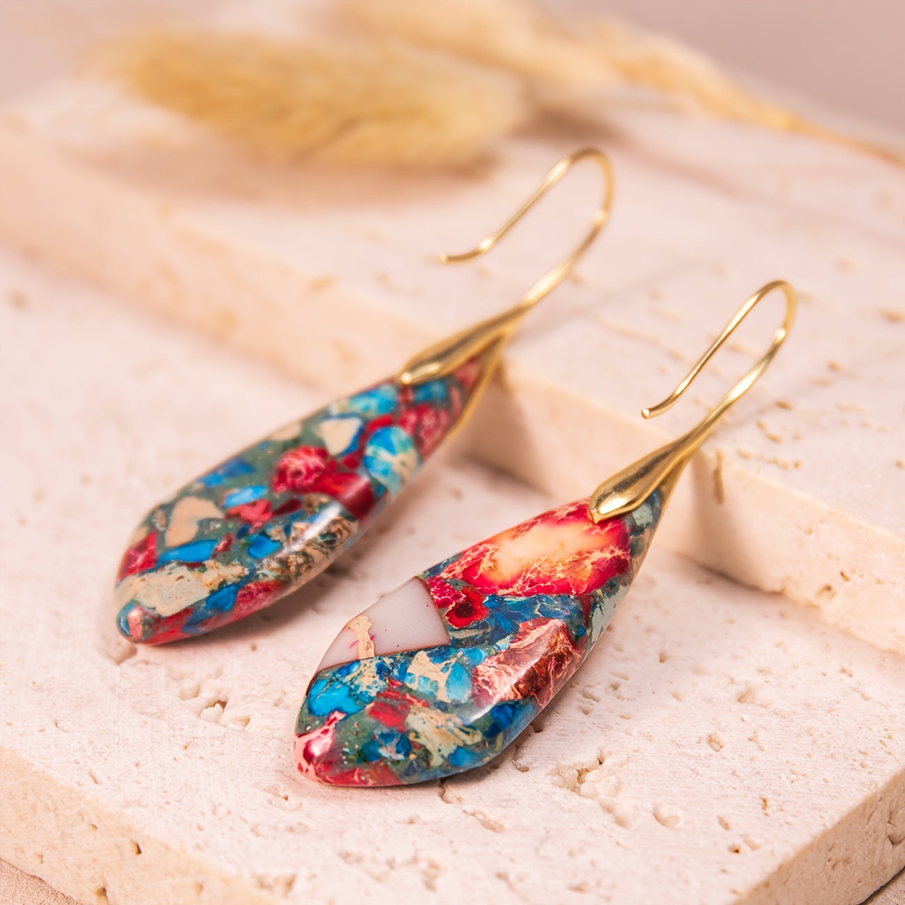 Vibrant Boho Dangle Earrings