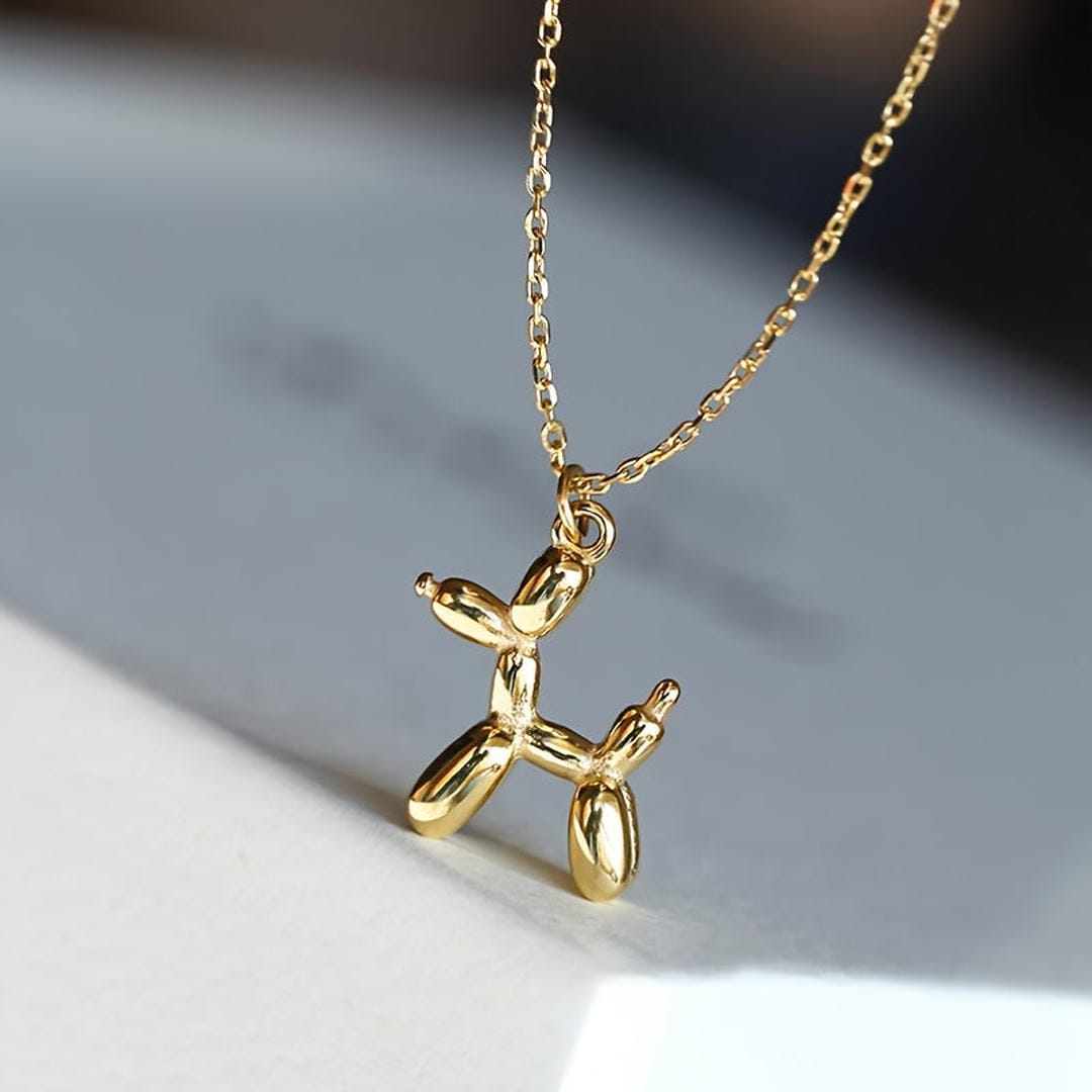 Dog Balloon Charm Necklace
