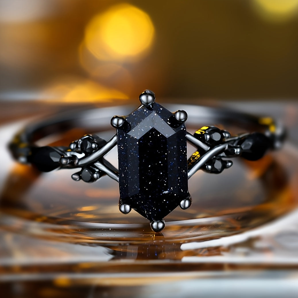 Midnight Luxe Crystal Ring