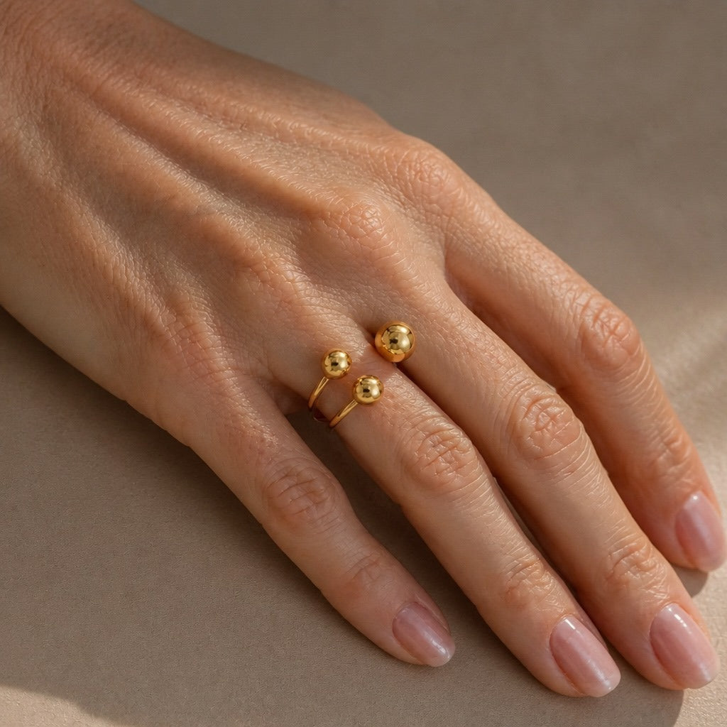 Empress Golden Orb Ring