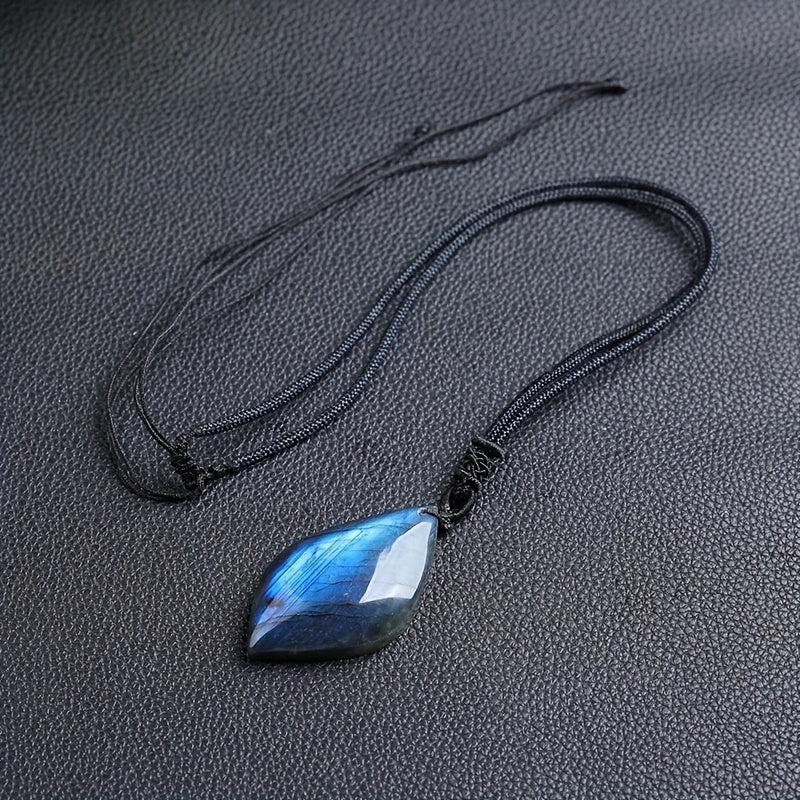 Mystical Blue Flash Labradorite Necklace