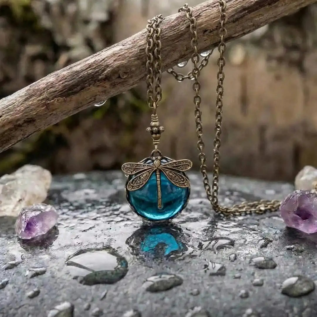 Classic Vintage Dragonfly Necklace