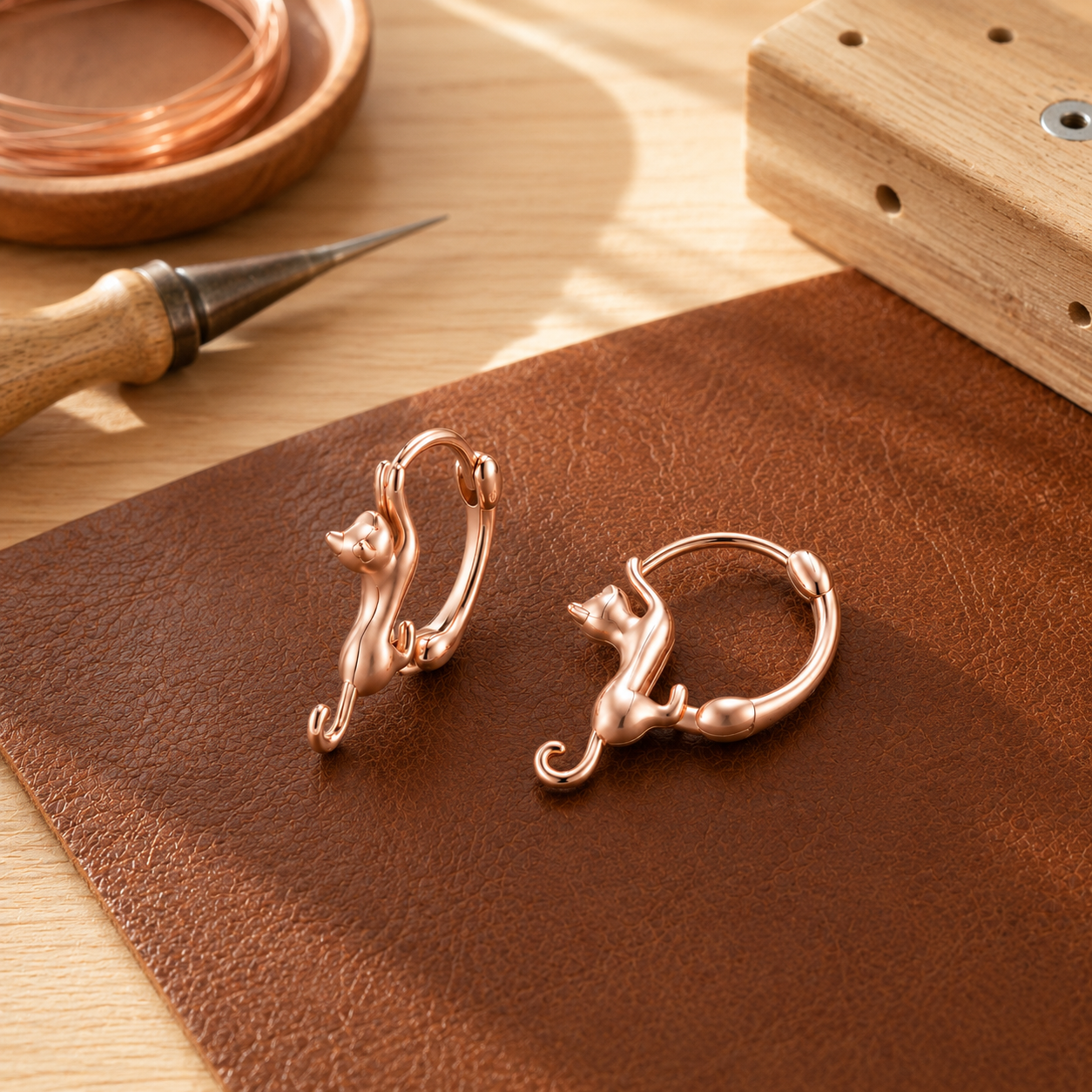 Kiln Copper Earrings