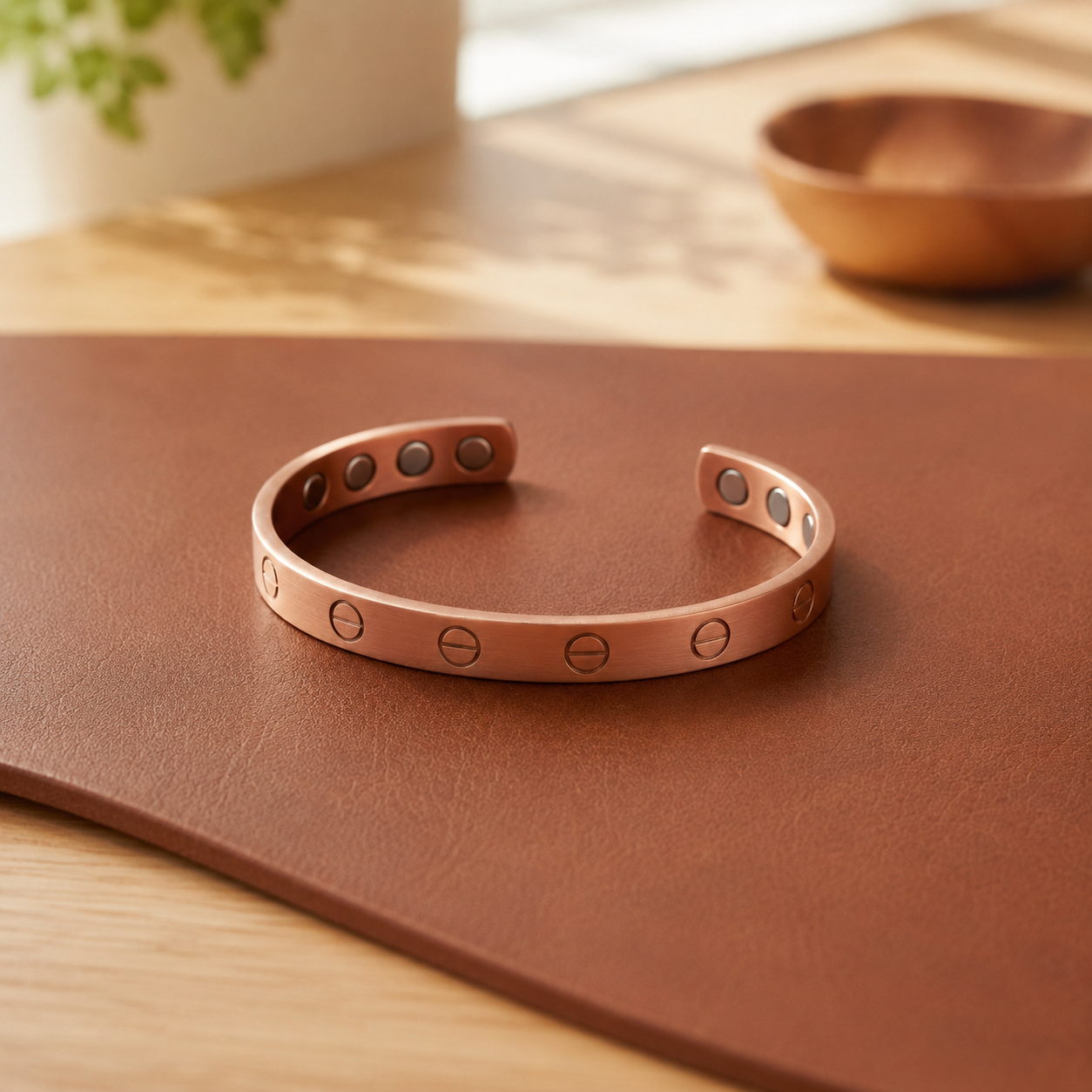 Eyelet Copper Bracelet