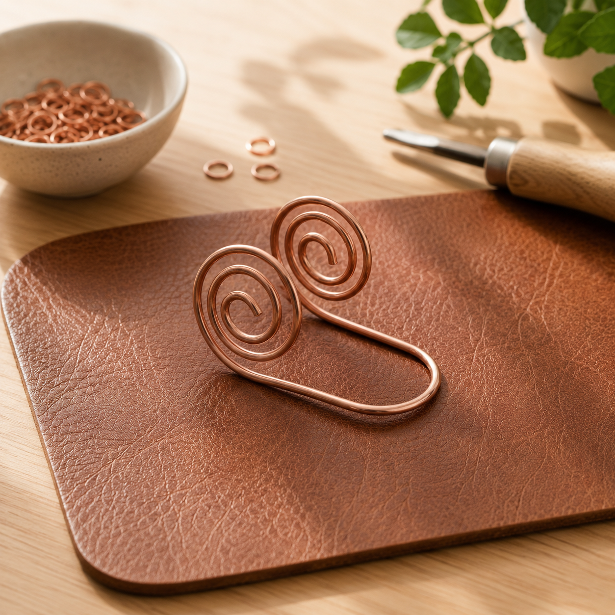 Cascade Copper Hand Spiral